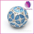 New design round cloisonn beads S925 streling silver for diy jewelry